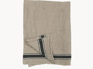 Hand Towel Linen - Black Product Image
